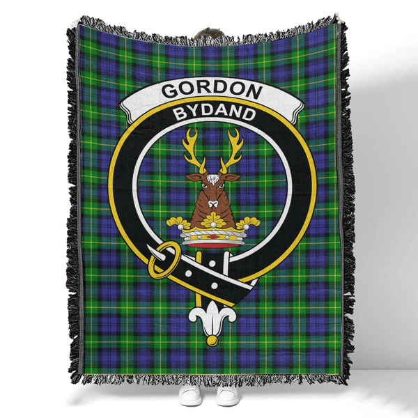 Gordon Modern Tartan Classic Crest Woven Blanket