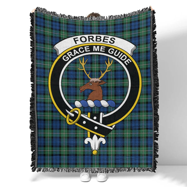 Forbes Ancient Tartan Classic Crest Woven Blanket