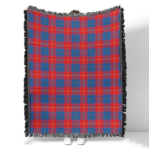 Galloway Red Tartan Classic Woven Blanket