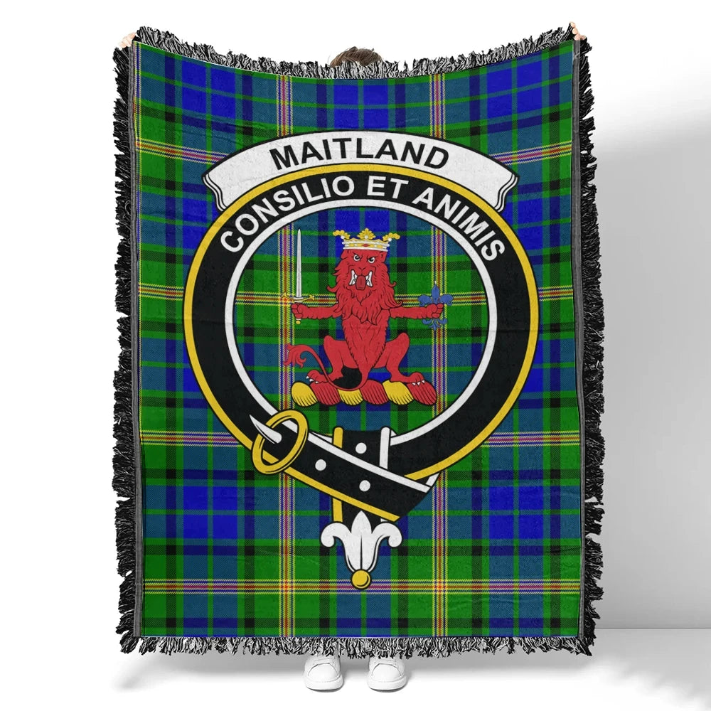 Maitland Tartan Classic Crest Woven Blanket