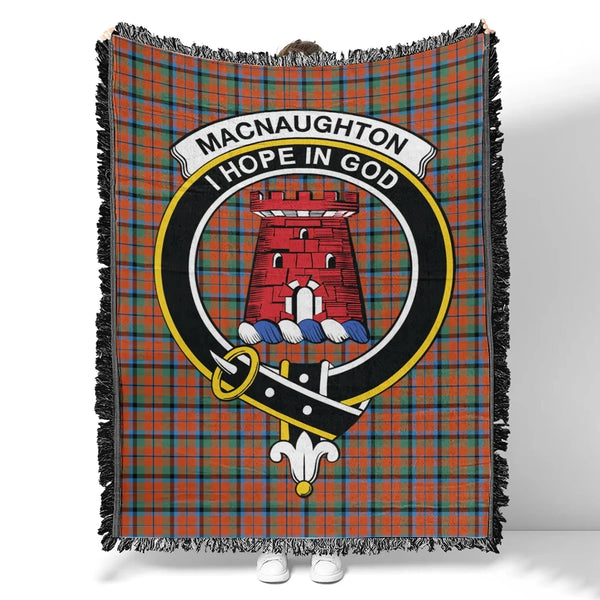 MacNaughton Ancient Tartan Classic Crest Woven Blanket