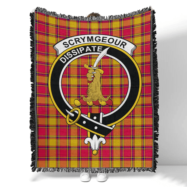 Scrymgeour Tartan Classic Crest Woven Blanket