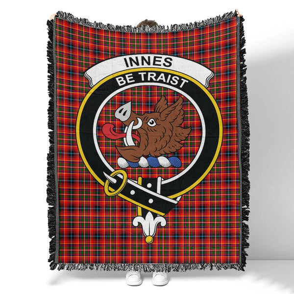 Innes Modern Tartan Classic Crest Woven Blanket