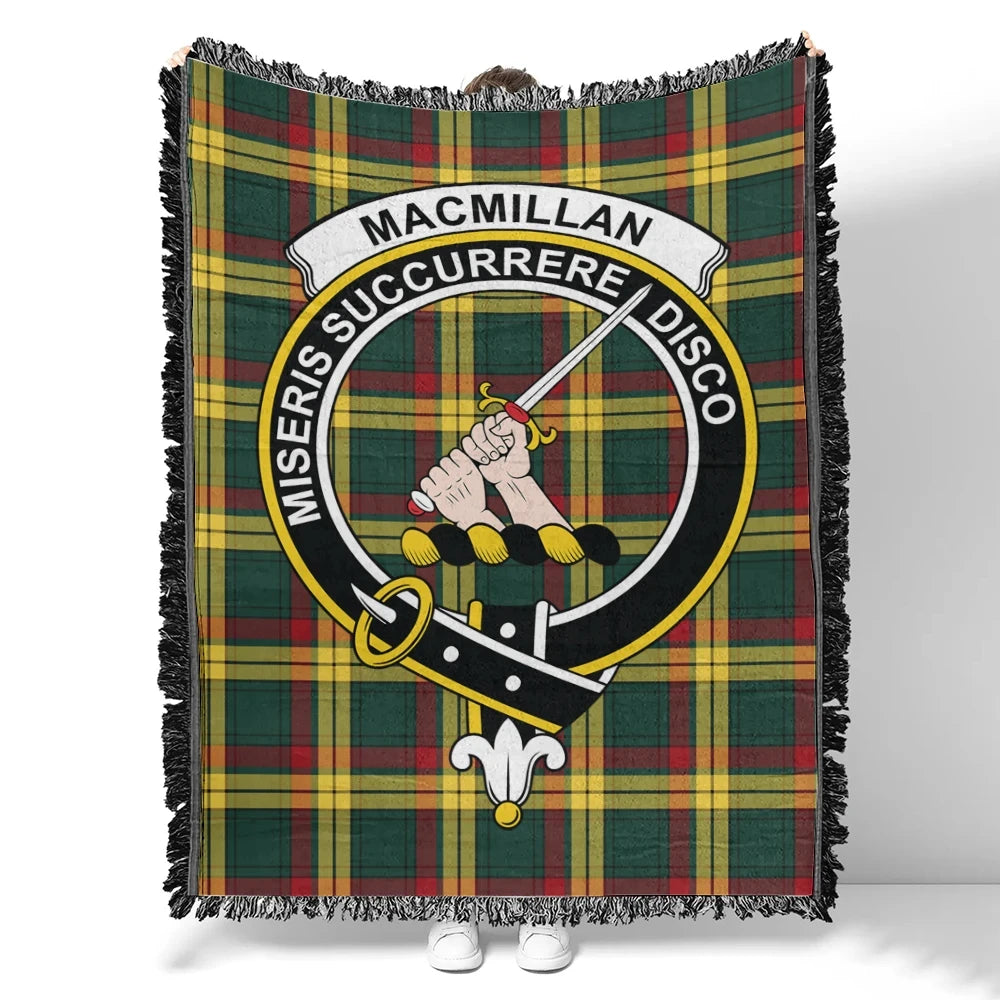 MacMillan Old Modern Tartan Classic Crest Woven Blanket