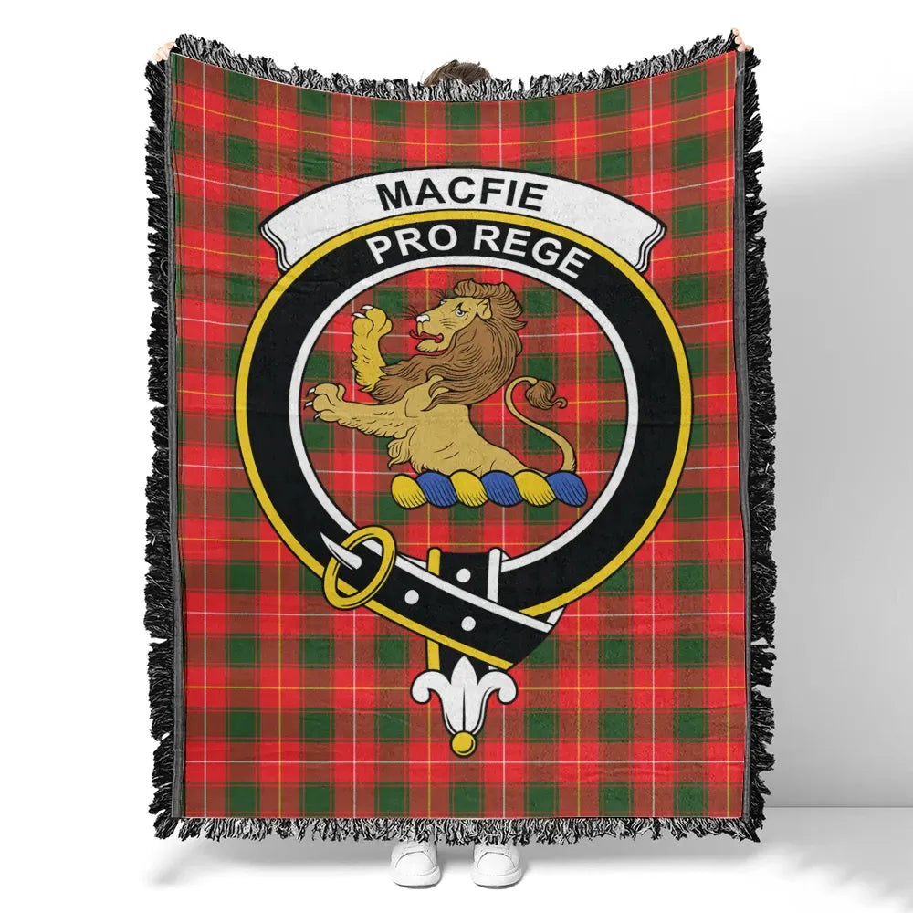 MacFie Tartan Classic Crest Woven Blanket