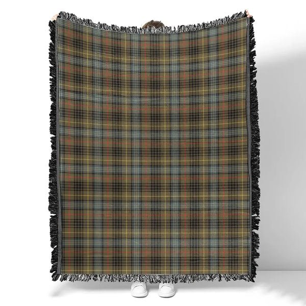 Stewart Hunting Weathered Tartan Classic Woven Blanket