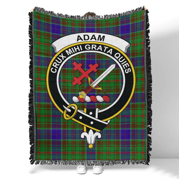 Adam Tartan Classic Crest Woven Blanket