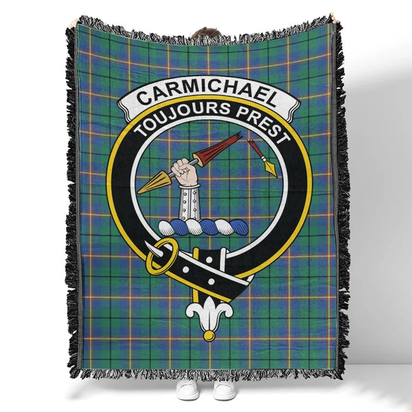 Carmichael Ancient Tartan Classic Crest Woven Blanket