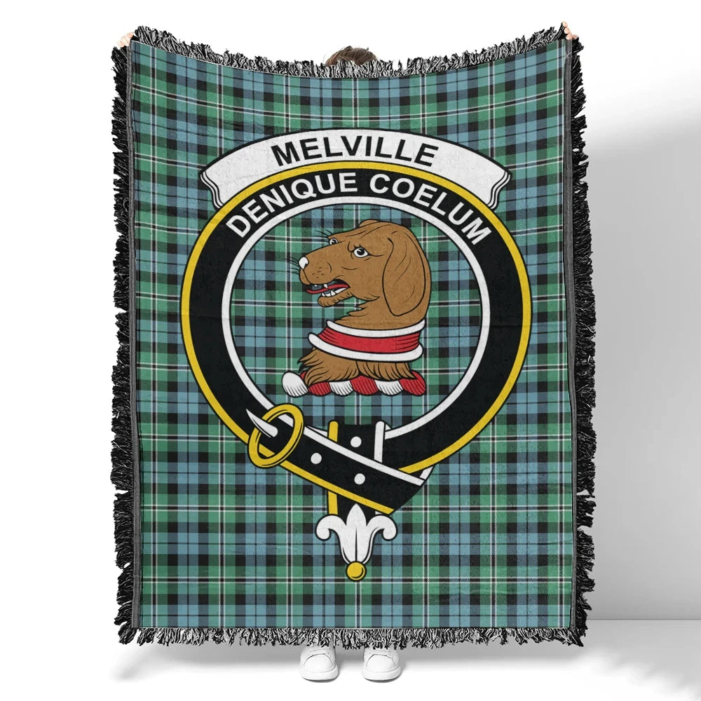 Melville Tartan Classic Crest Woven Blanket