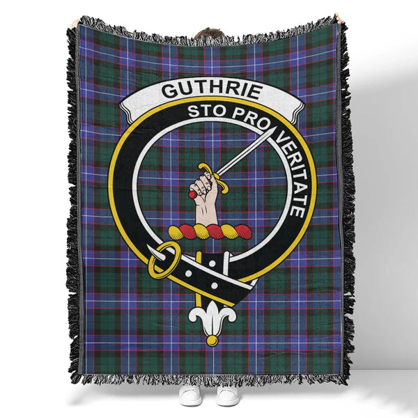 Guthrie Modern Tartan Classic Crest Woven Blanket