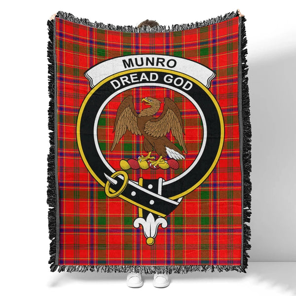 Munro Modern Tartan Classic Crest Woven Blanket