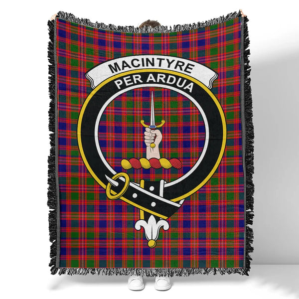 MacIntyre Modern Tartan Classic Crest Woven Blanket