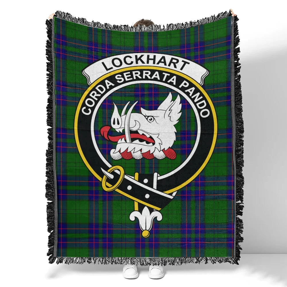 Lockhart Tartan Classic Crest Woven Blanket