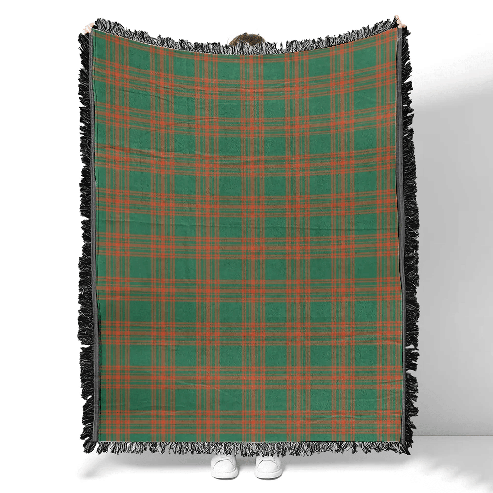 Menzies Green Ancient Tartan Classic Woven Blanket