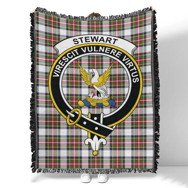 Stewart Dress Modern Tartan Classic Crest Woven Blanket