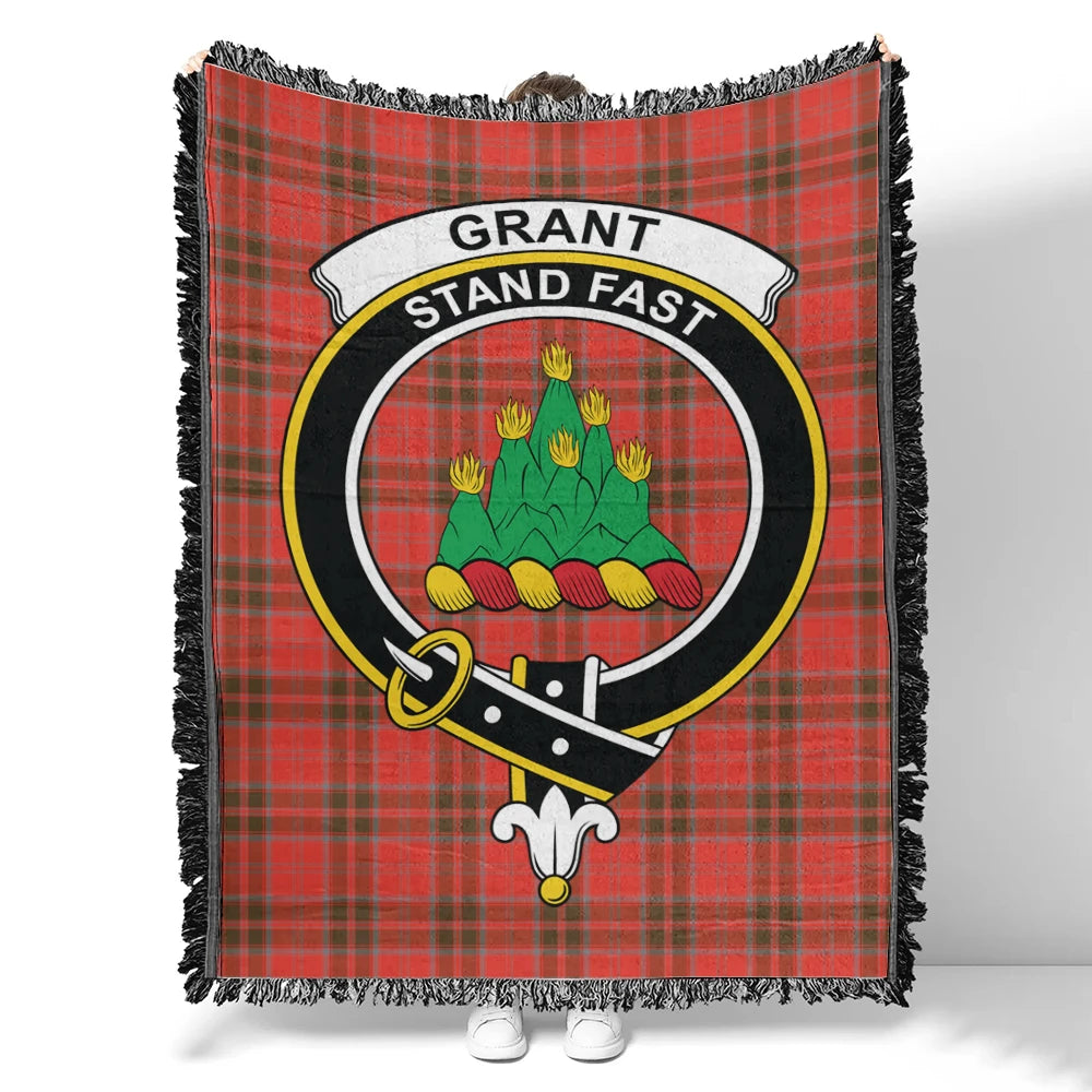 Grant Weathered Tartan Classic Crest Woven Blanket