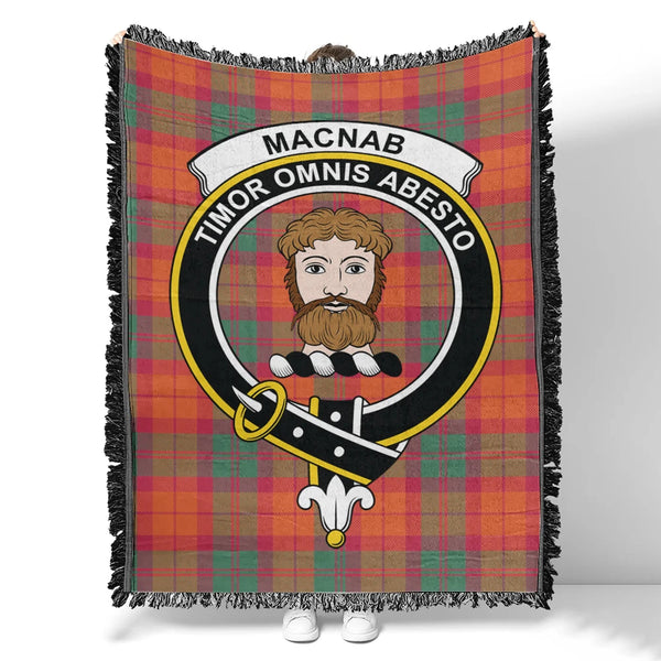 MacNab Ancient Tartan Classic Crest Woven Blanket