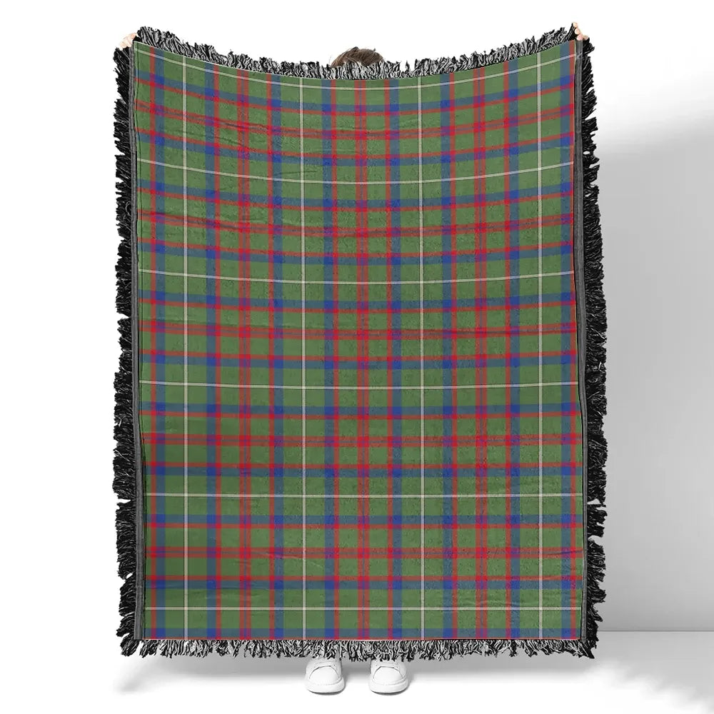 Shaw Green Modern Tartan Classic Woven Blanket