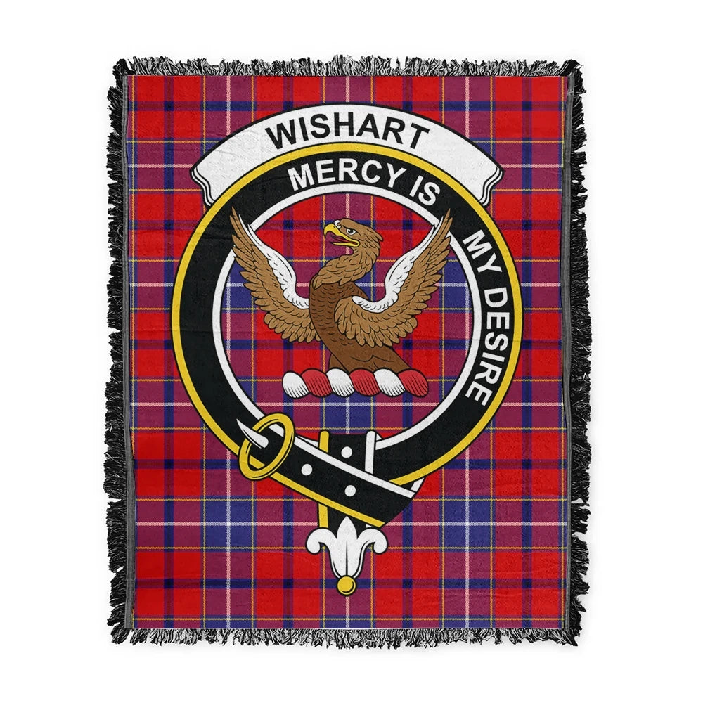 Wishart Dress Tartan Classic Crest Woven Blanket