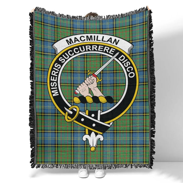 MacMillan Hunting Ancient Tartan Classic Crest Woven Blanket