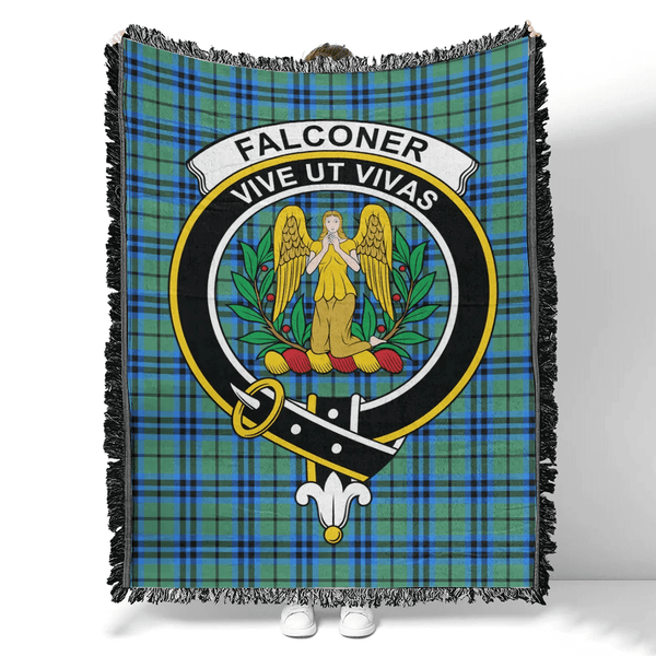 Falconer Tartan Classic Crest Woven Blanket