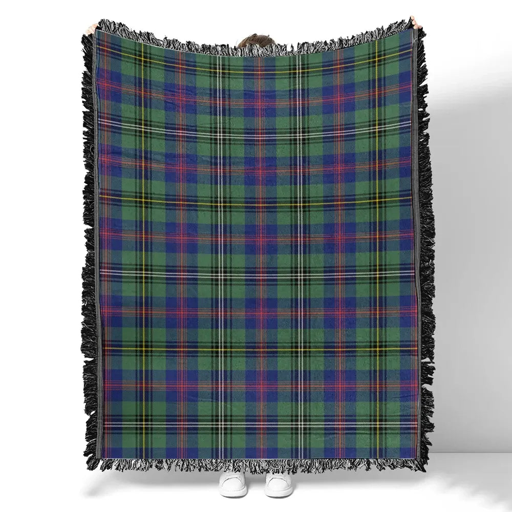 Wood Modern Tartan Classic Woven Blanket