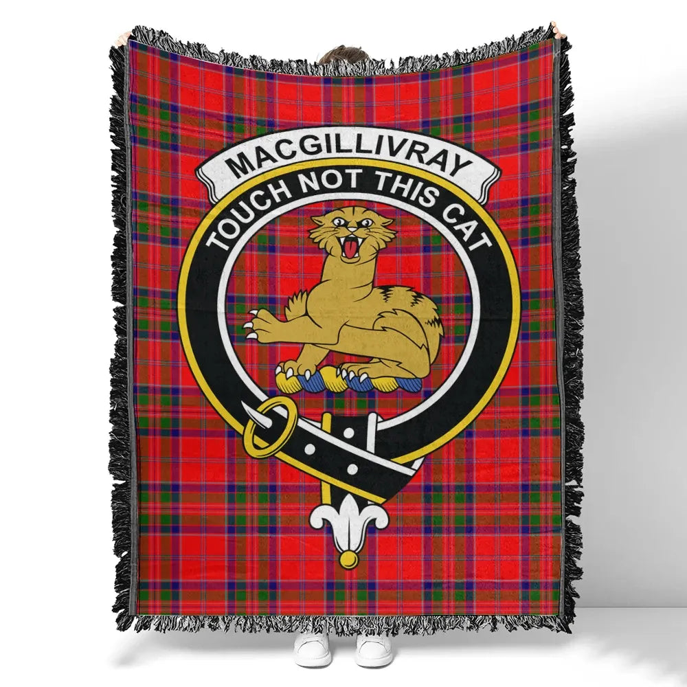 MacGillivray Modern Tartan Classic Crest Woven Blanket