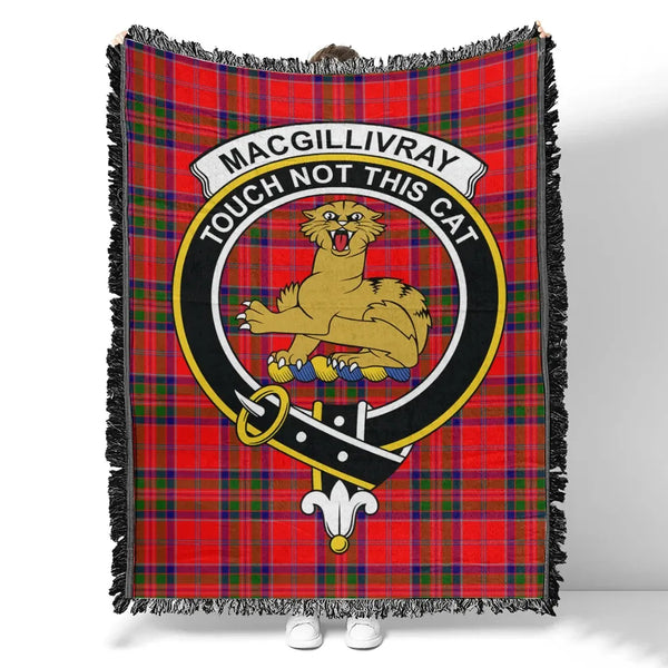 MacGillivray Modern Tartan Classic Crest Woven Blanket