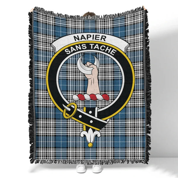 Napier Modern Tartan Classic Crest Woven Blanket