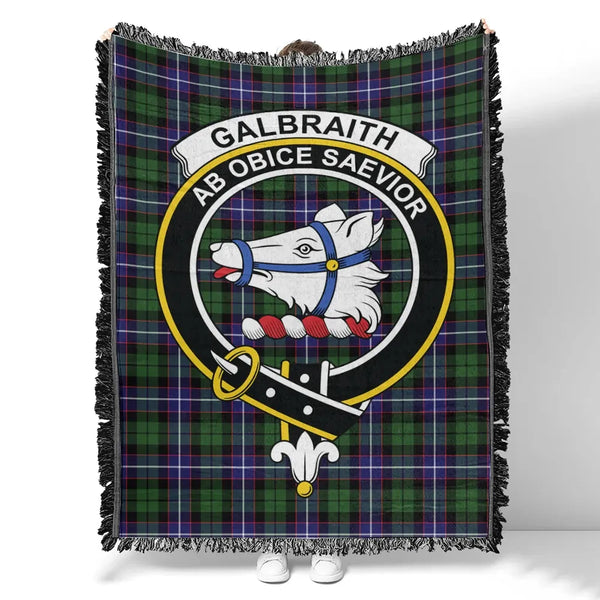 Galbraith Modern Tartan Classic Crest Woven Blanket