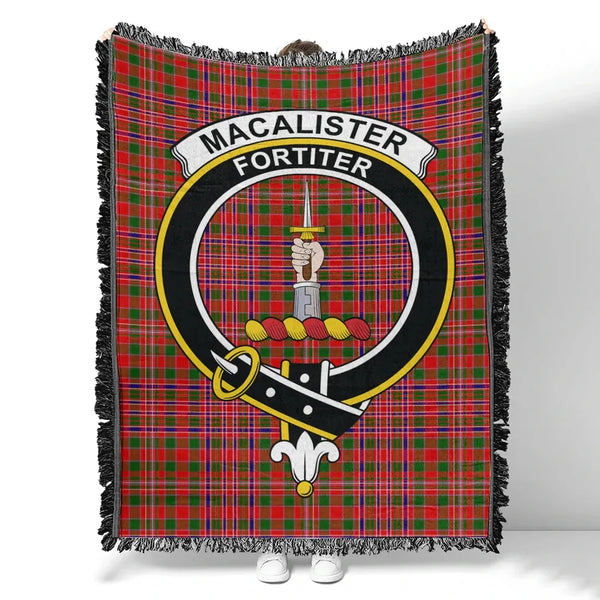 MacAlister Modern Tartan Classic Crest Woven Blanket