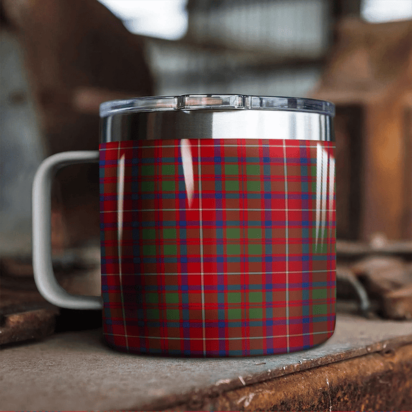 Shaw Red Modern Tartan Classic Camp Mug