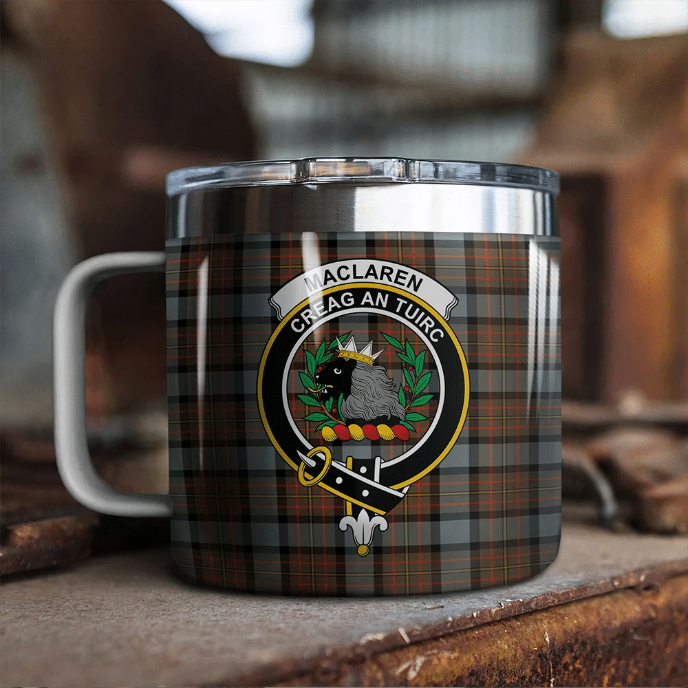 MacLaren Weathered Tartan Classic Crest Camp Mug