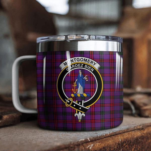 Montgomery Modern Tartan Classic Crest Camp Mug