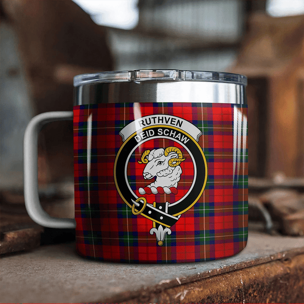 Ruthven Modern Tartan Classic Crest Camp Mug