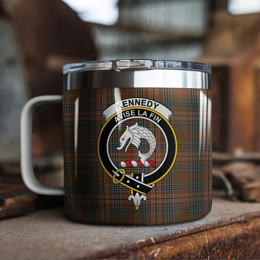 Kennedy Weathered Tartan Classic Crest Camp Mug