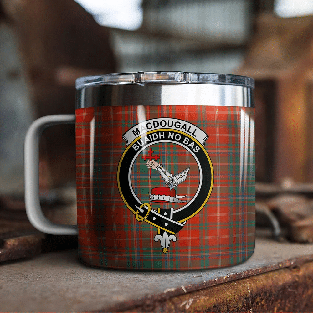 MacDougall Ancient Tartan Classic Crest Camp Mug