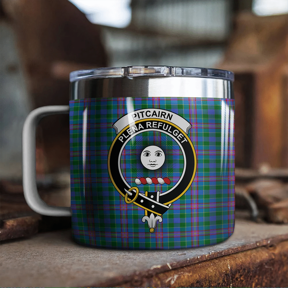 Pitcairn Hunting Tartan Classic Crest Camp Mug