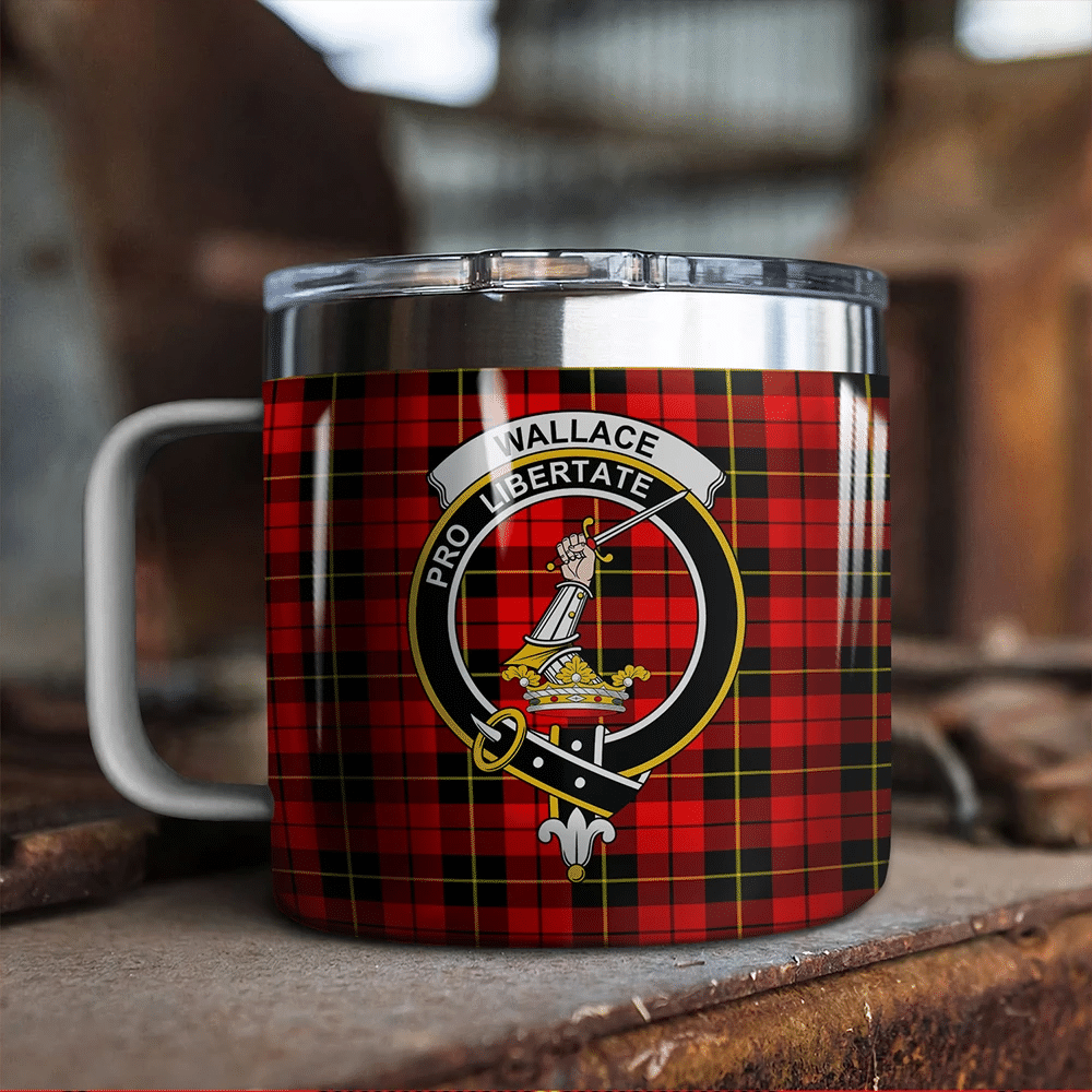 Wallace Hunting - Red Tartan Classic Crest Camp Mug