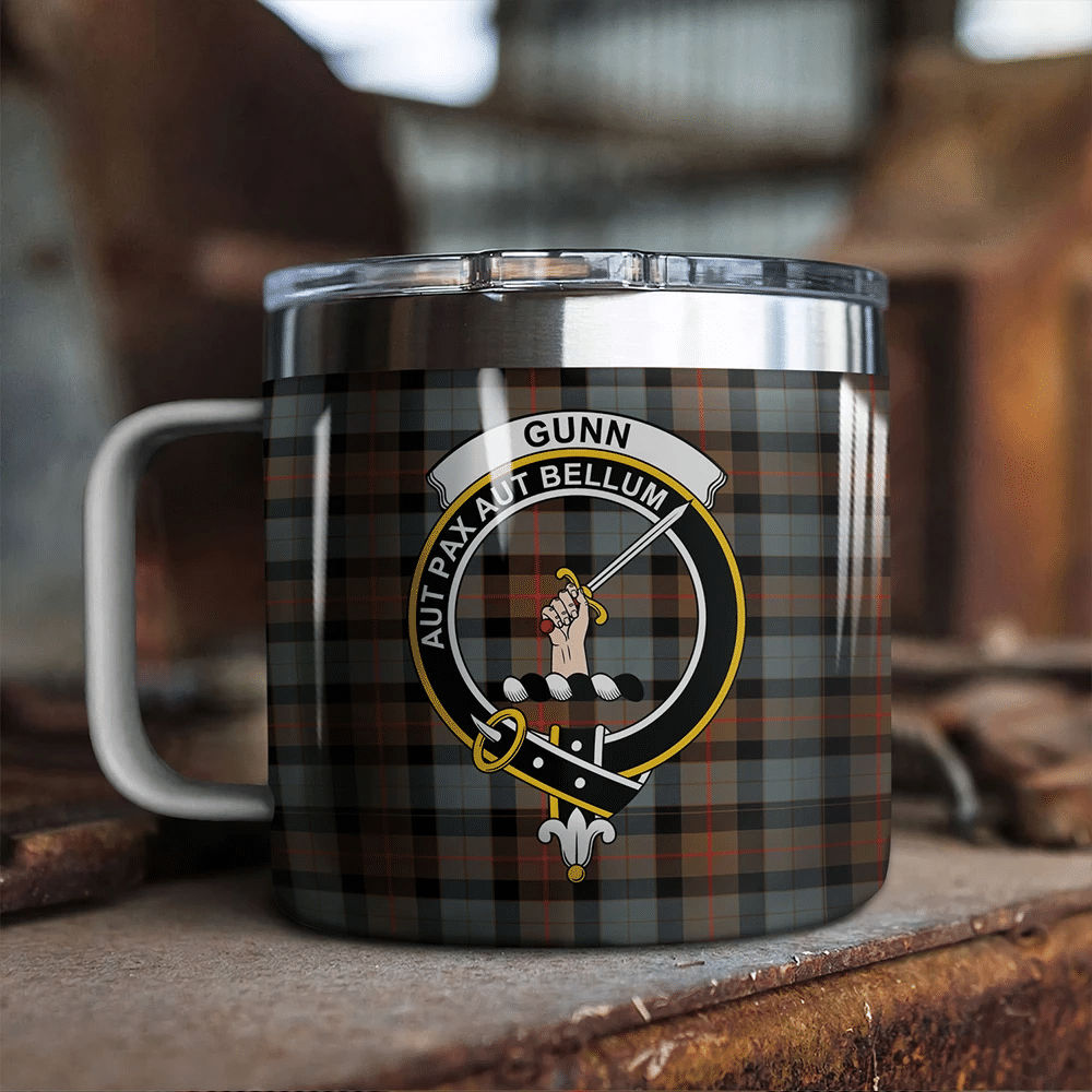 Gunn Weathered Tartan Classic Crest Camp Mug