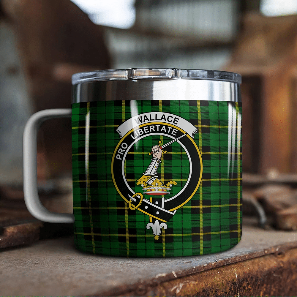 Wallace Hunting - Green Tartan Classic Crest Camp Mug