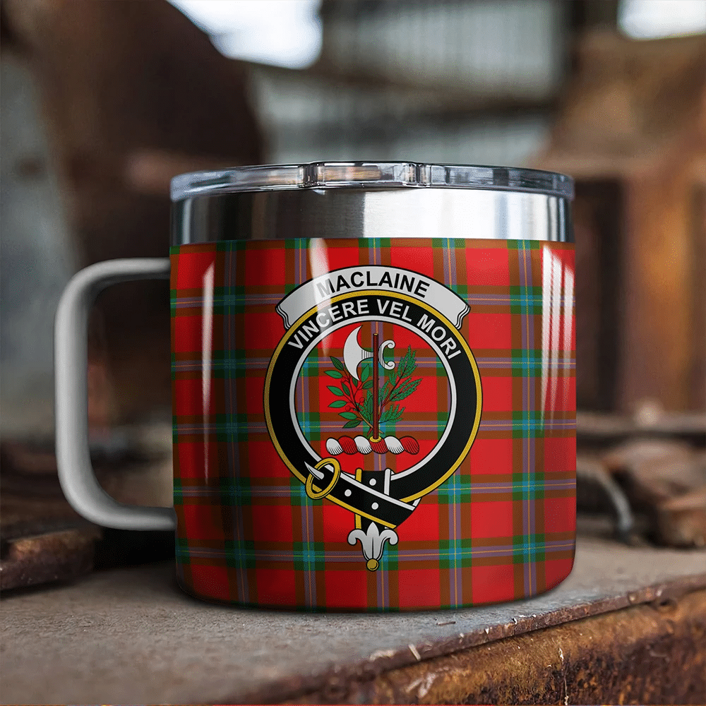 MacLaine of Loch Buie Hunting Ancient Tartan Classic Crest Camp Mug