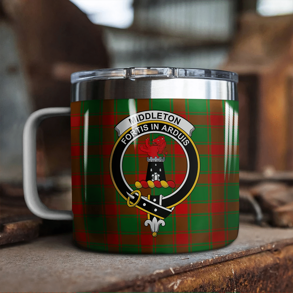 Middleton Modern Tartan Classic Crest Camp Mug