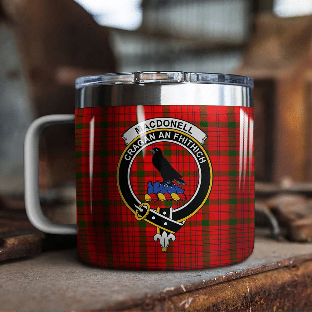 MacDonnell of Keppoch Modern Tartan Classic Crest Camp Mug