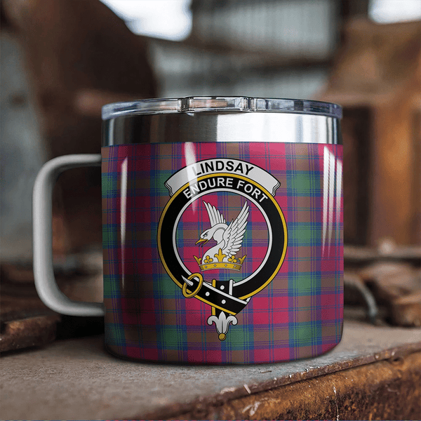 Lindsay Ancient Tartan Classic Crest Camp Mug