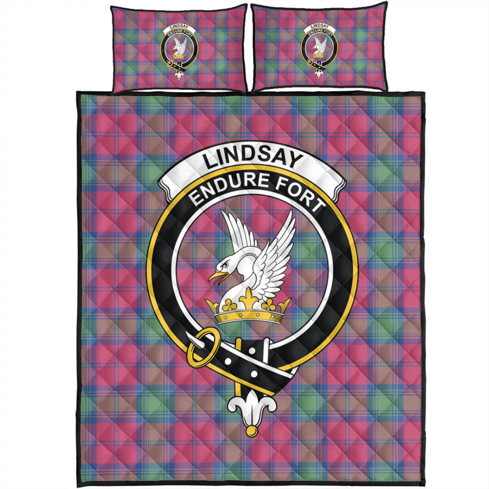 Lindsay Ancient Tartan Classic Crest Quilt Bed Set