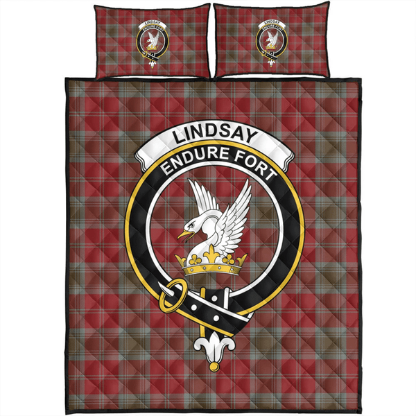 Lindsay Weathered Tartan Classic Crest Quilt Bed Set