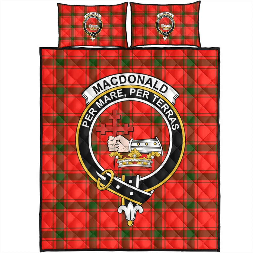 MacDonald of Sleat Tartan Classic Crest Quilt Bed Set