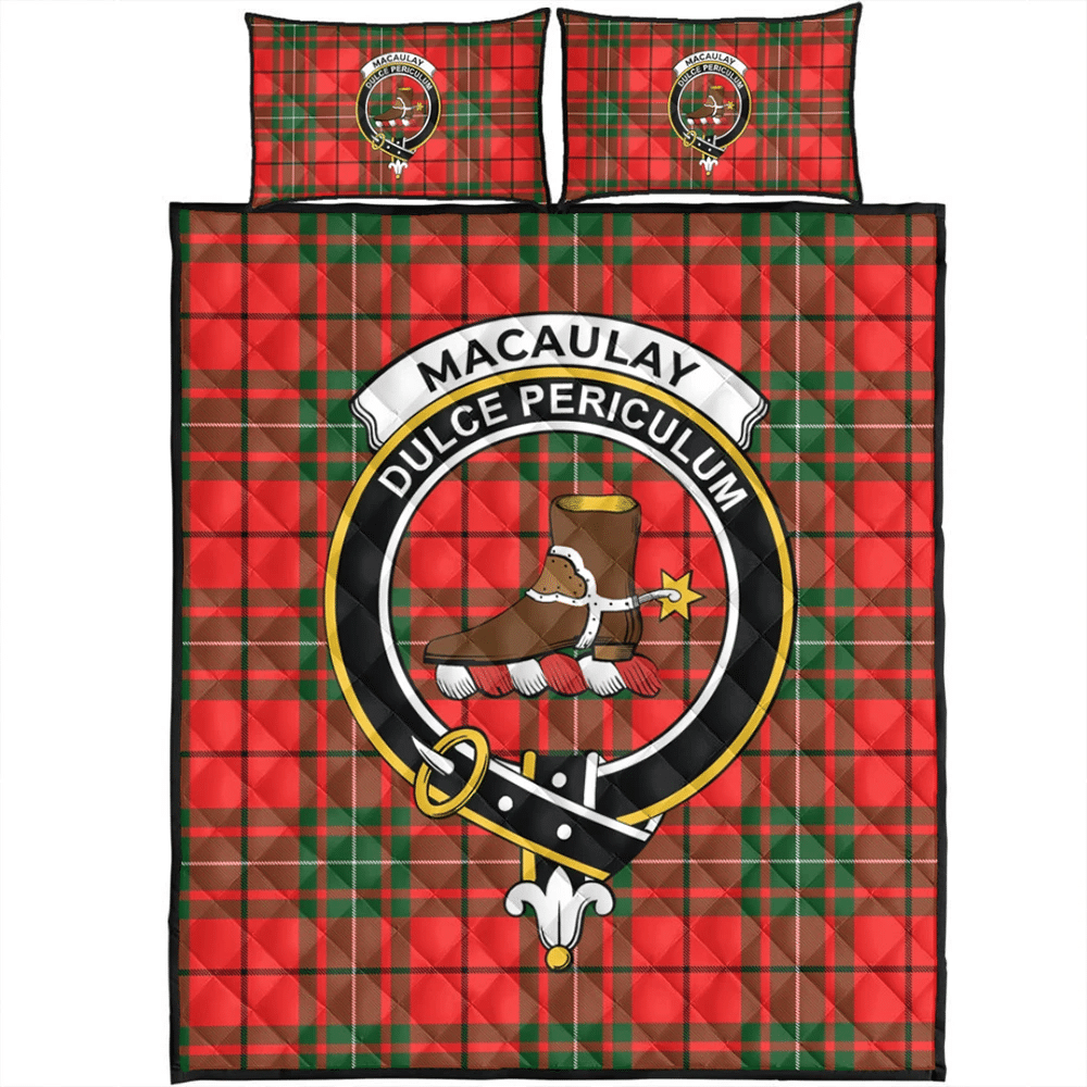 MacAulay Modern Tartan Classic Crest Quilt Bed Set