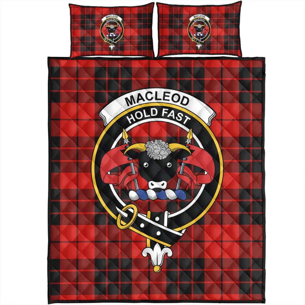 MacLeod of Raasay Tartan Classic Crest Quilt Bed Set